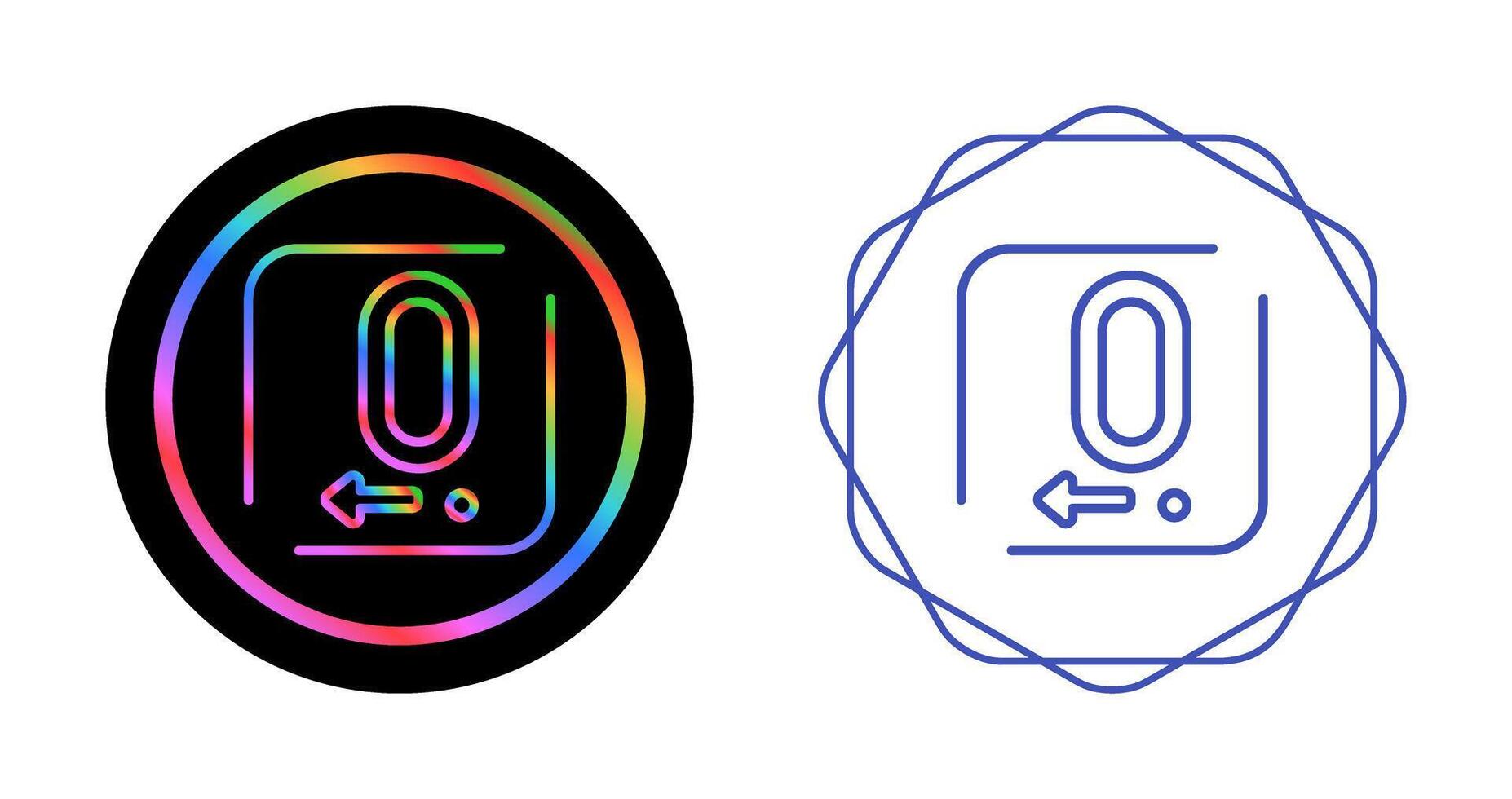 Unique Two Icons Set vector