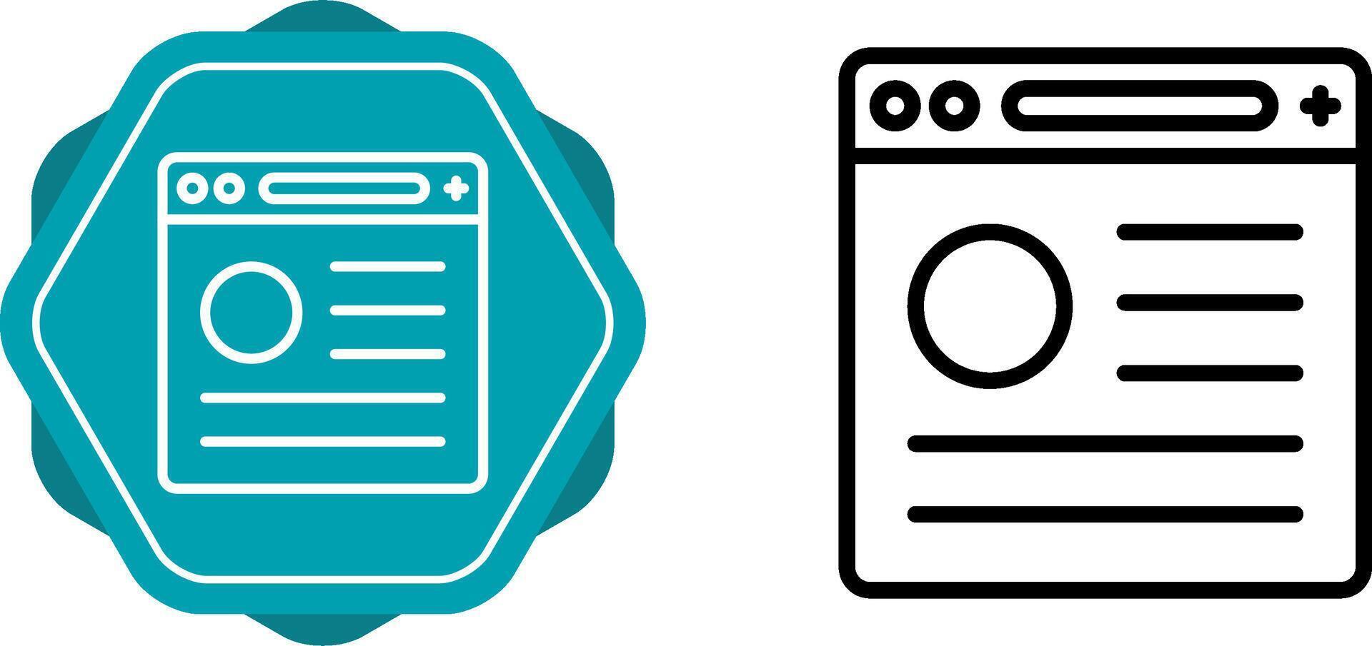 Unique Two Icons Set vector