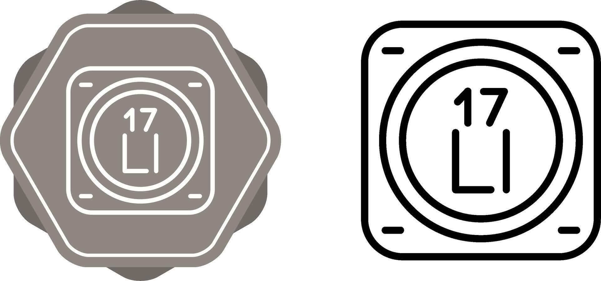 Unique Two Icons Set vector