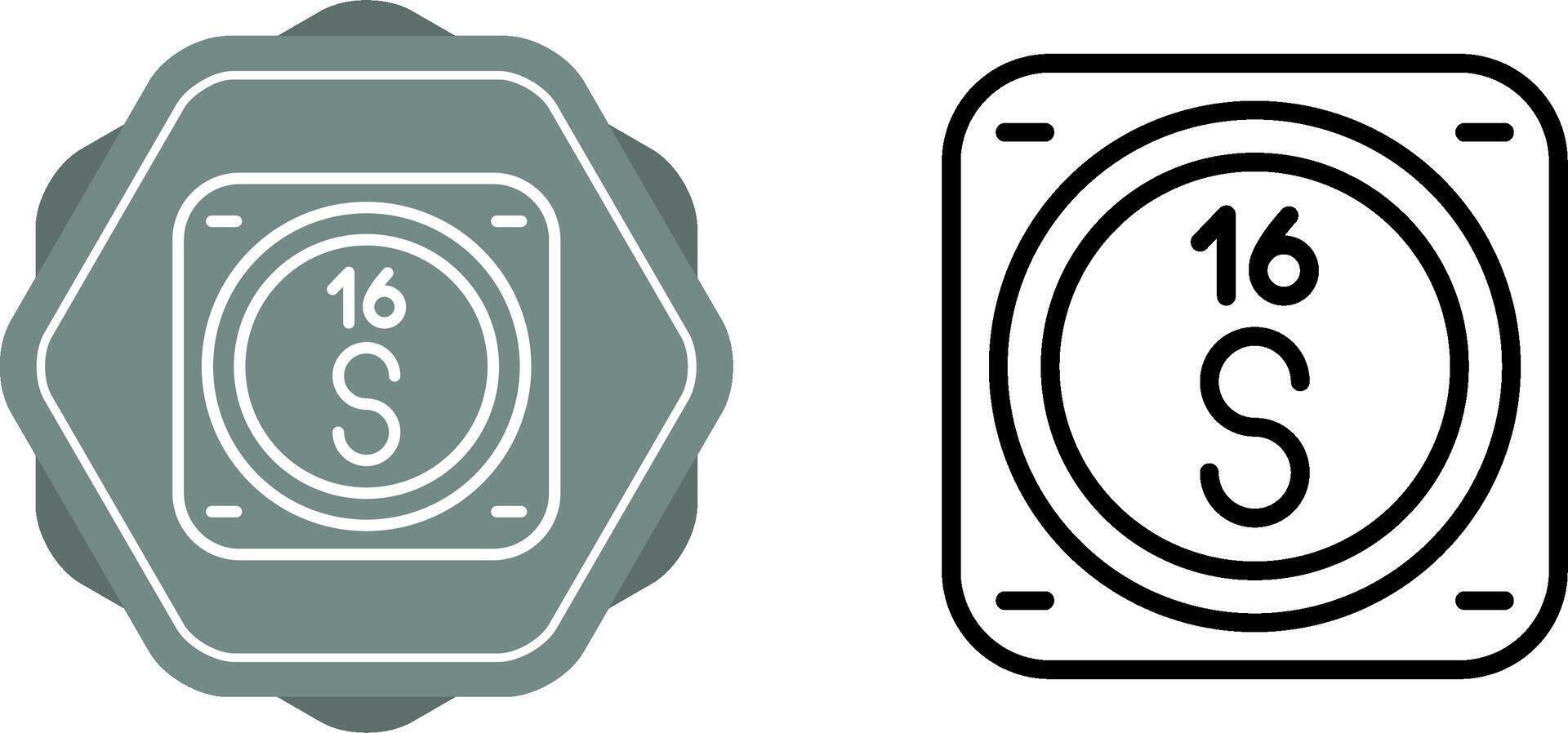 Unique Two Icons Set vector