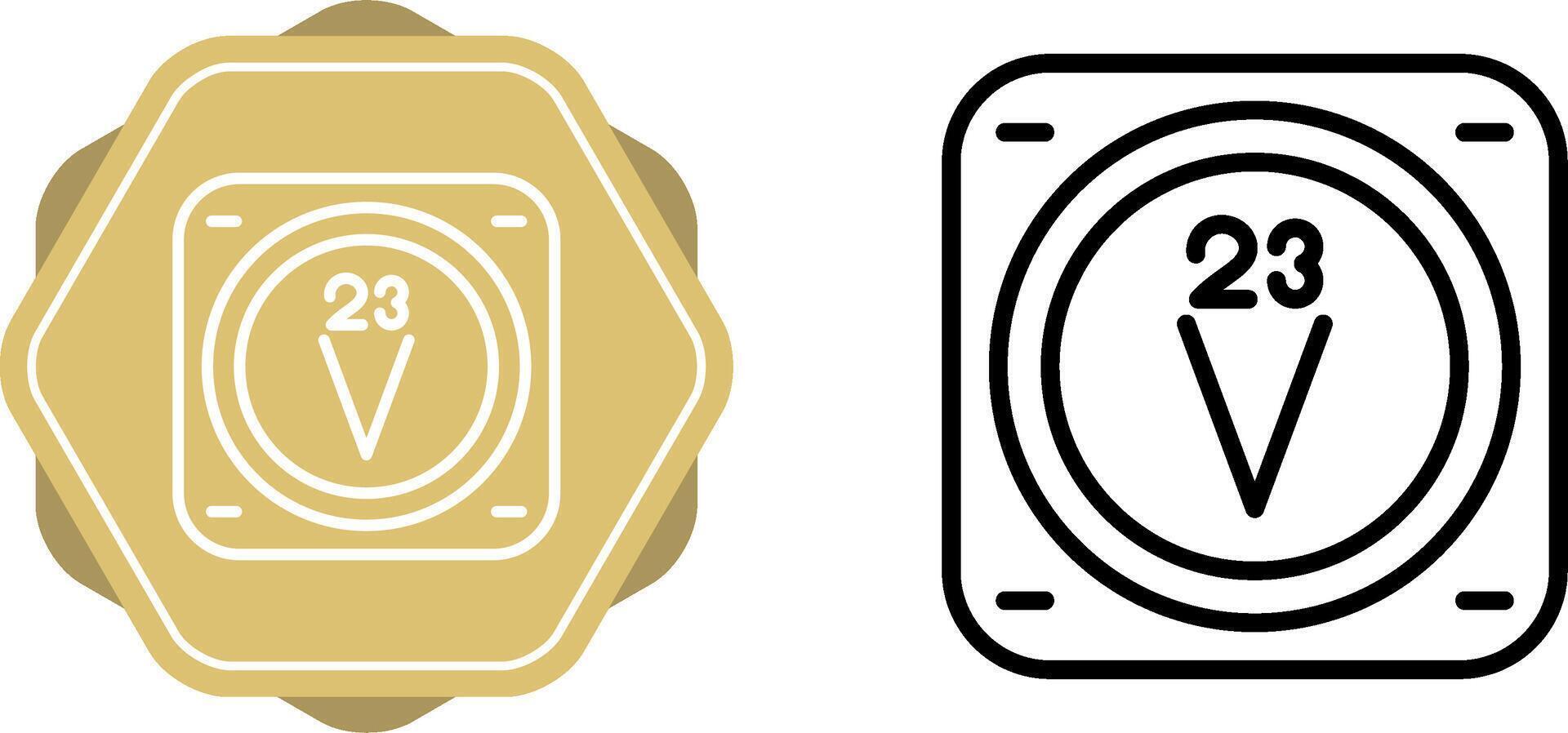 Unique Two Icons Set vector