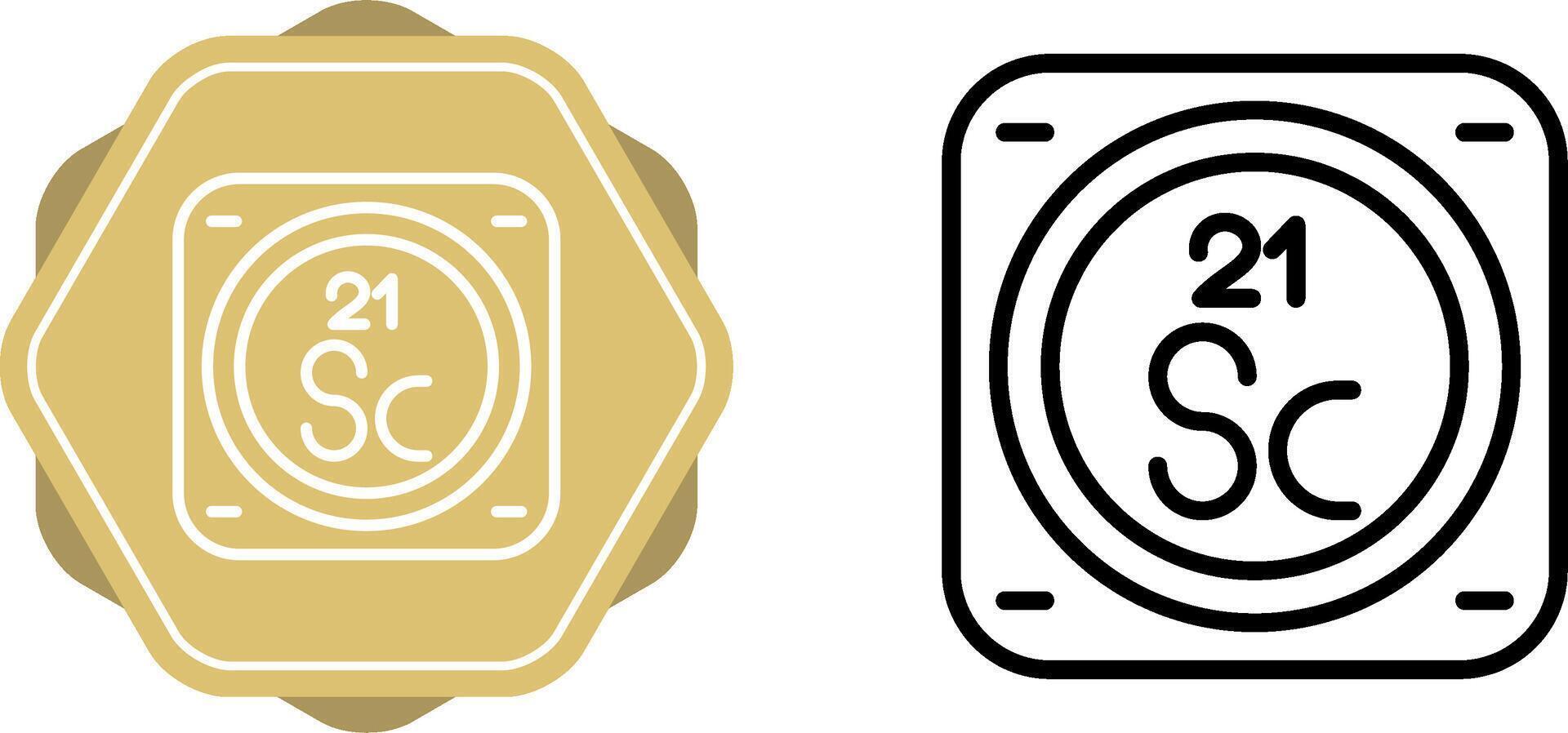 Unique Two Icons Set vector