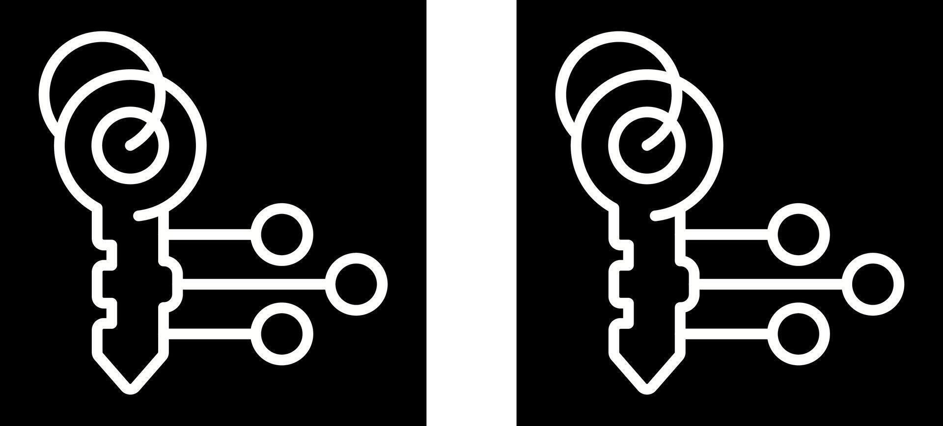 Unique Two Icons Set vector