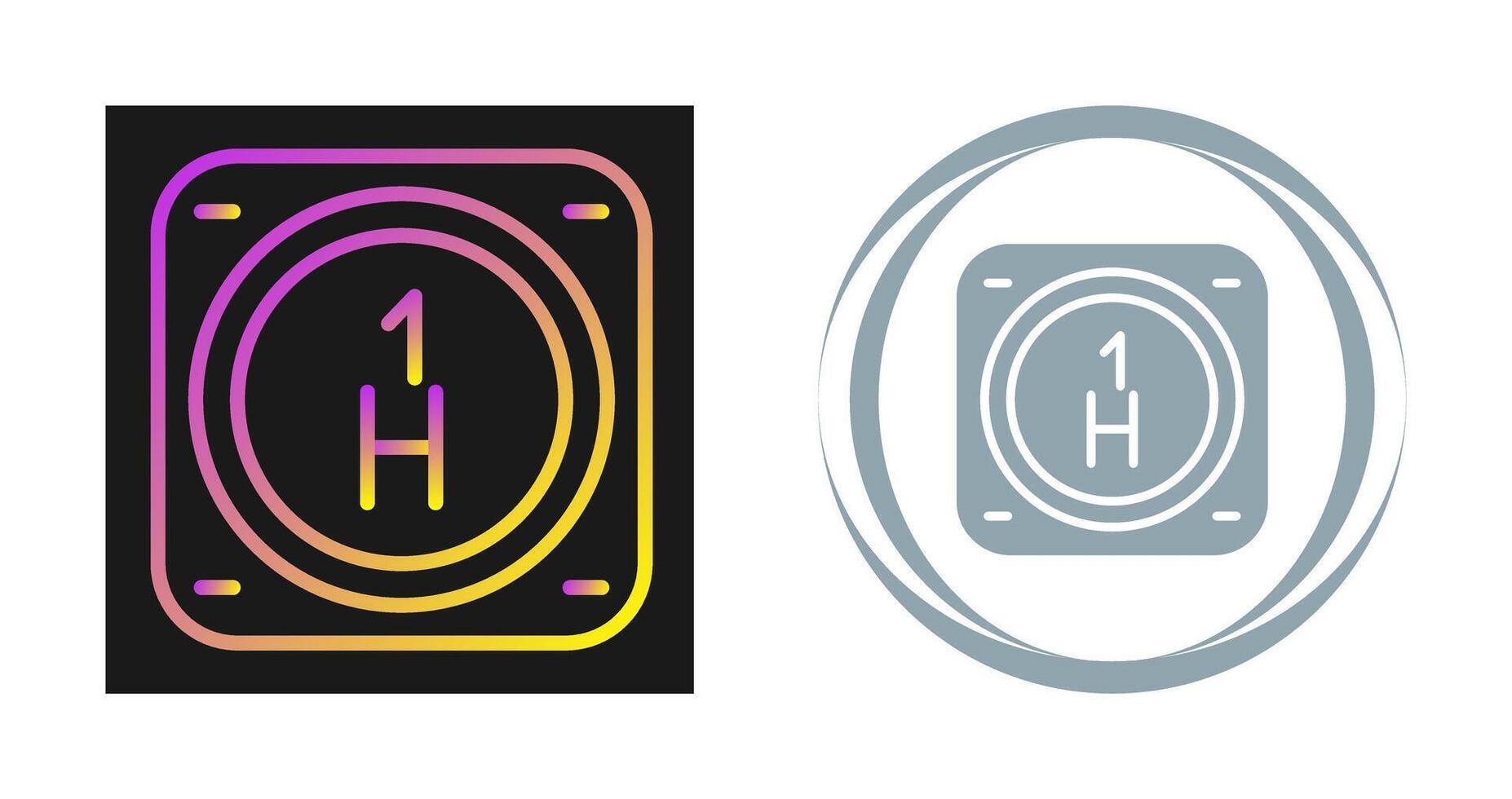 Unique Two Icons Set vector