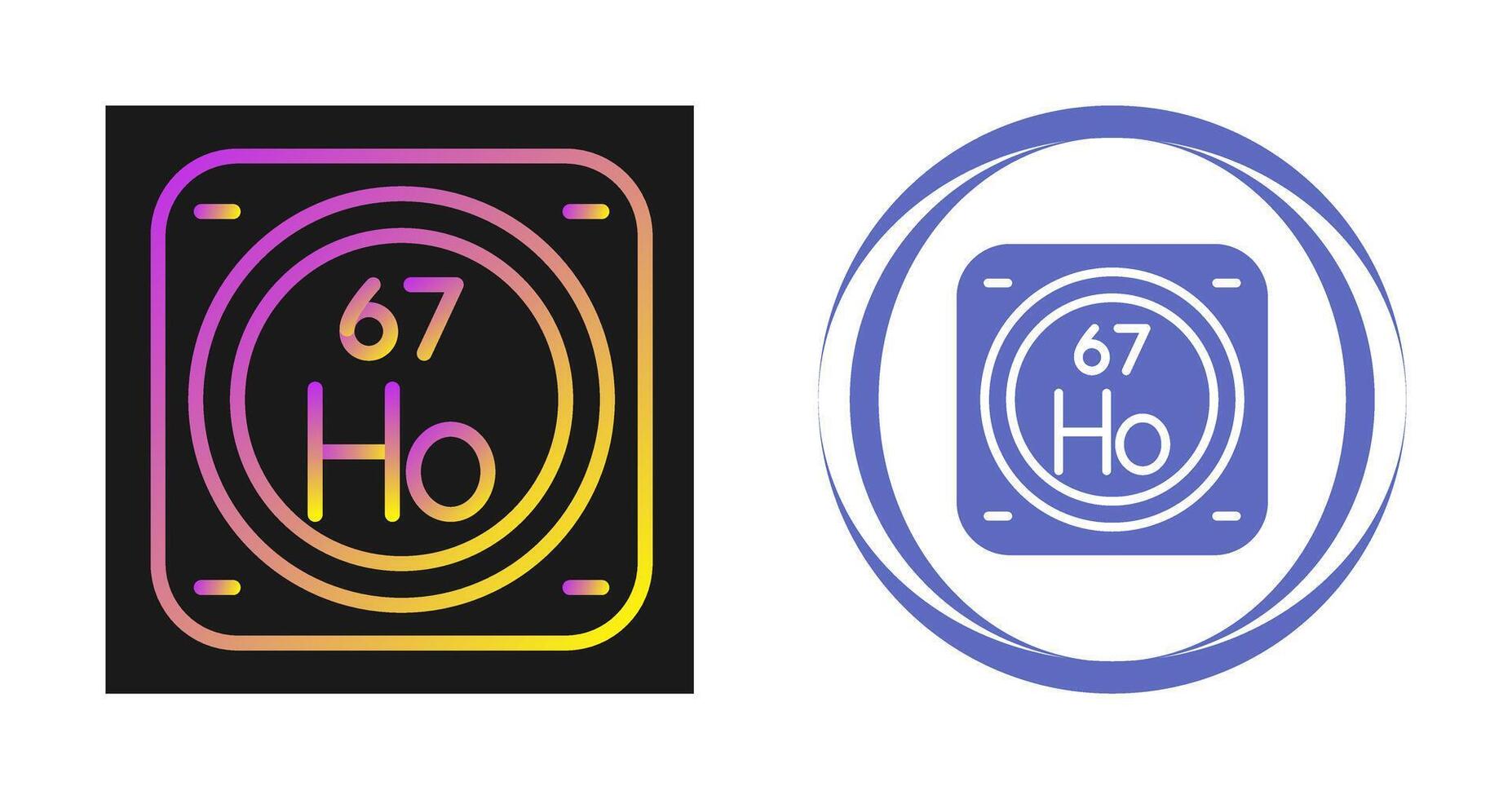 Unique Two Icons Set vector