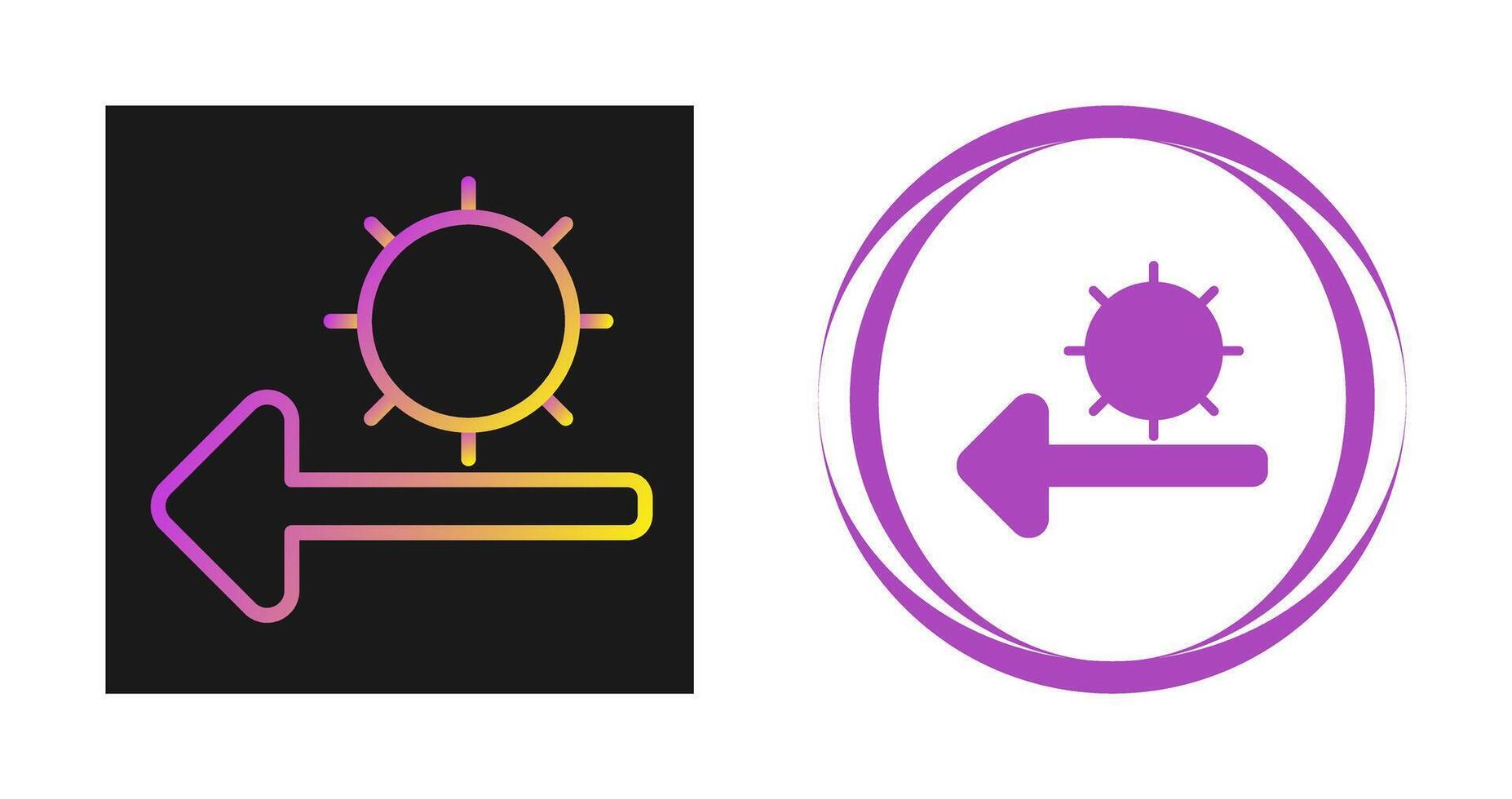 Unique Two Icons Set vector