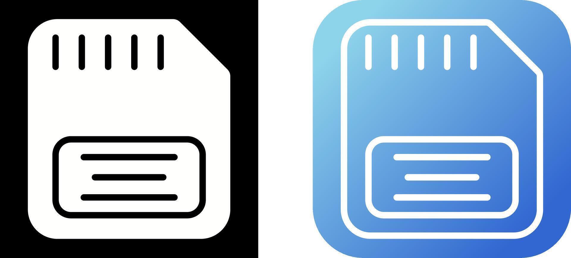 Memory Card Vector Icon