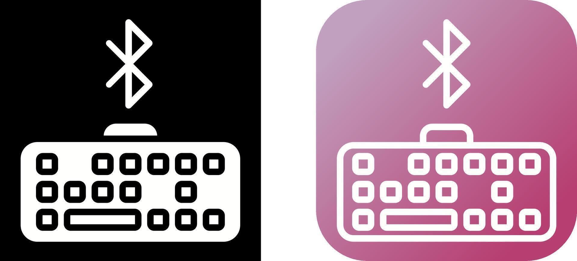 Bluetooth Keyboard Vector Icon