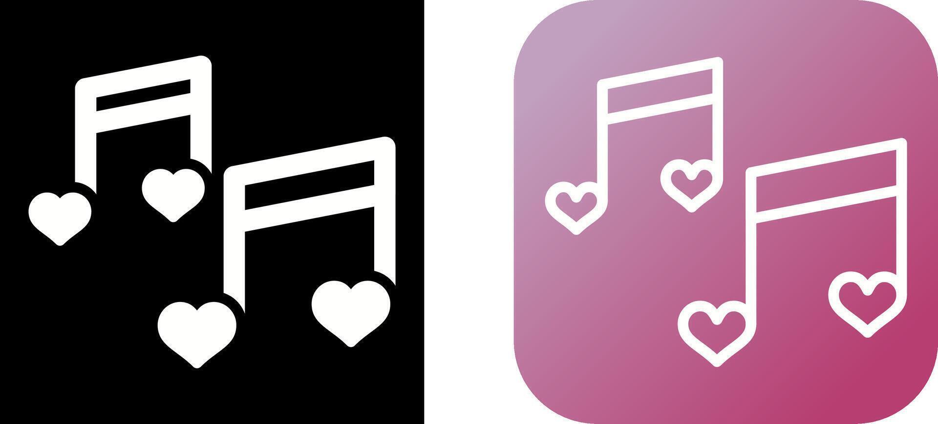 Romantic music Vector Icon