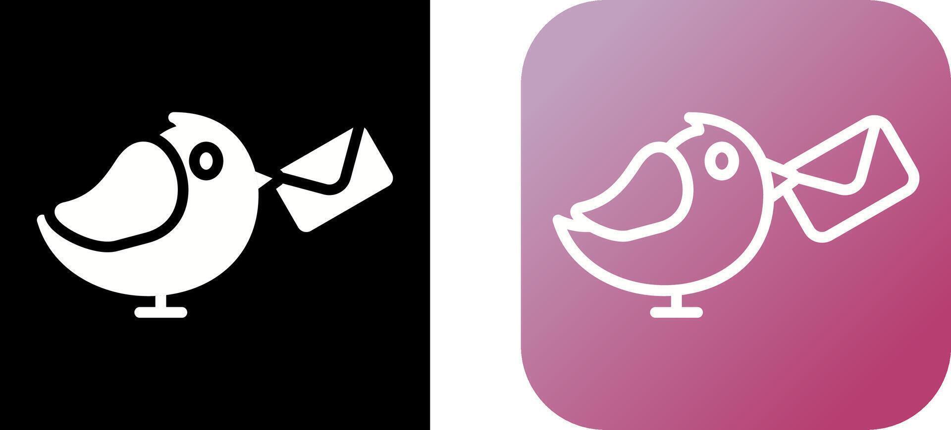 Carrier Pigeon Vector Icon