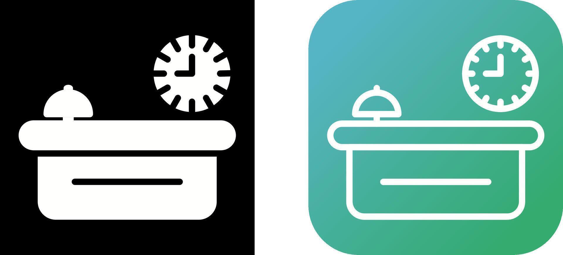 Customer Service Counter Vector Icon