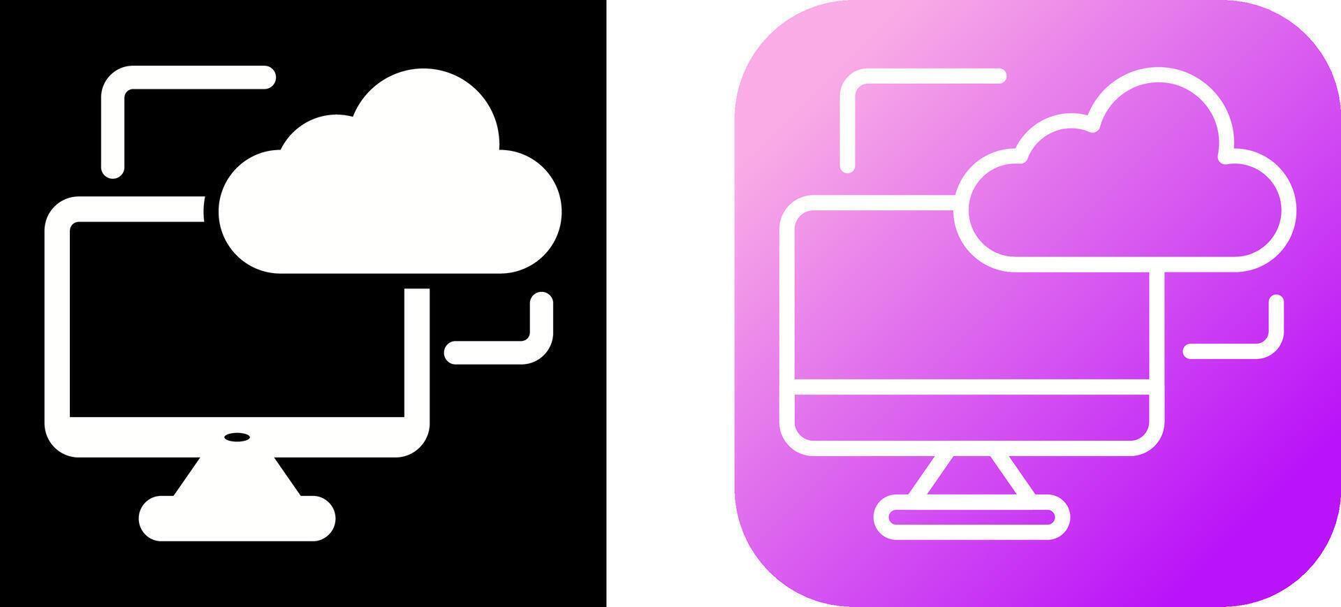 Cloud Monitoring Vector Icon