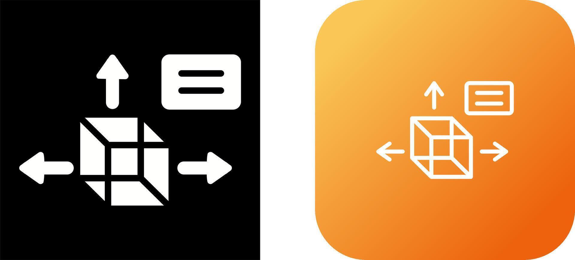 Unique Two Icons Set vector