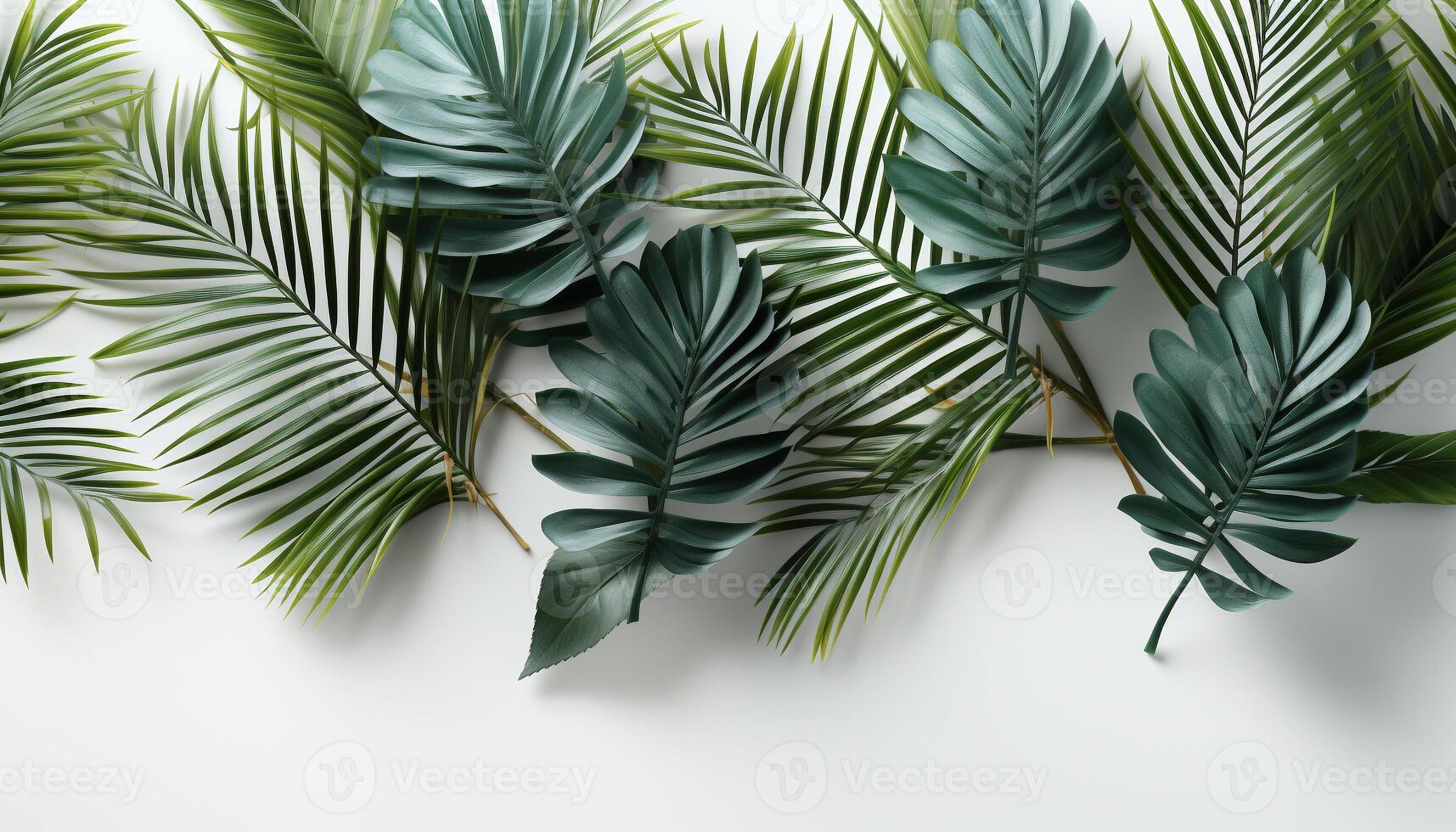 AI generated Freshness of summer in a tropical rainforest, nature striped beauty generated by AI photo