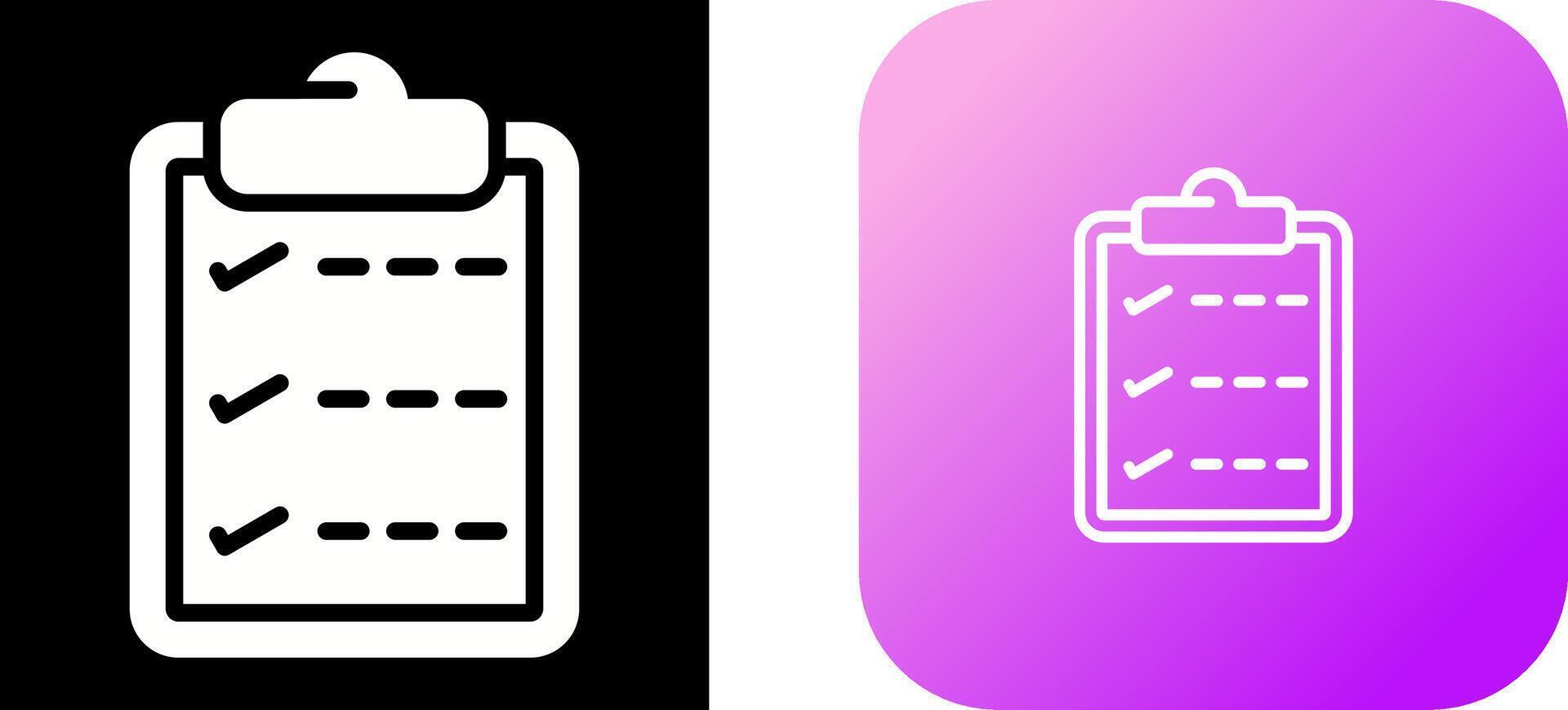 Task list with checkmarks Vector Icon