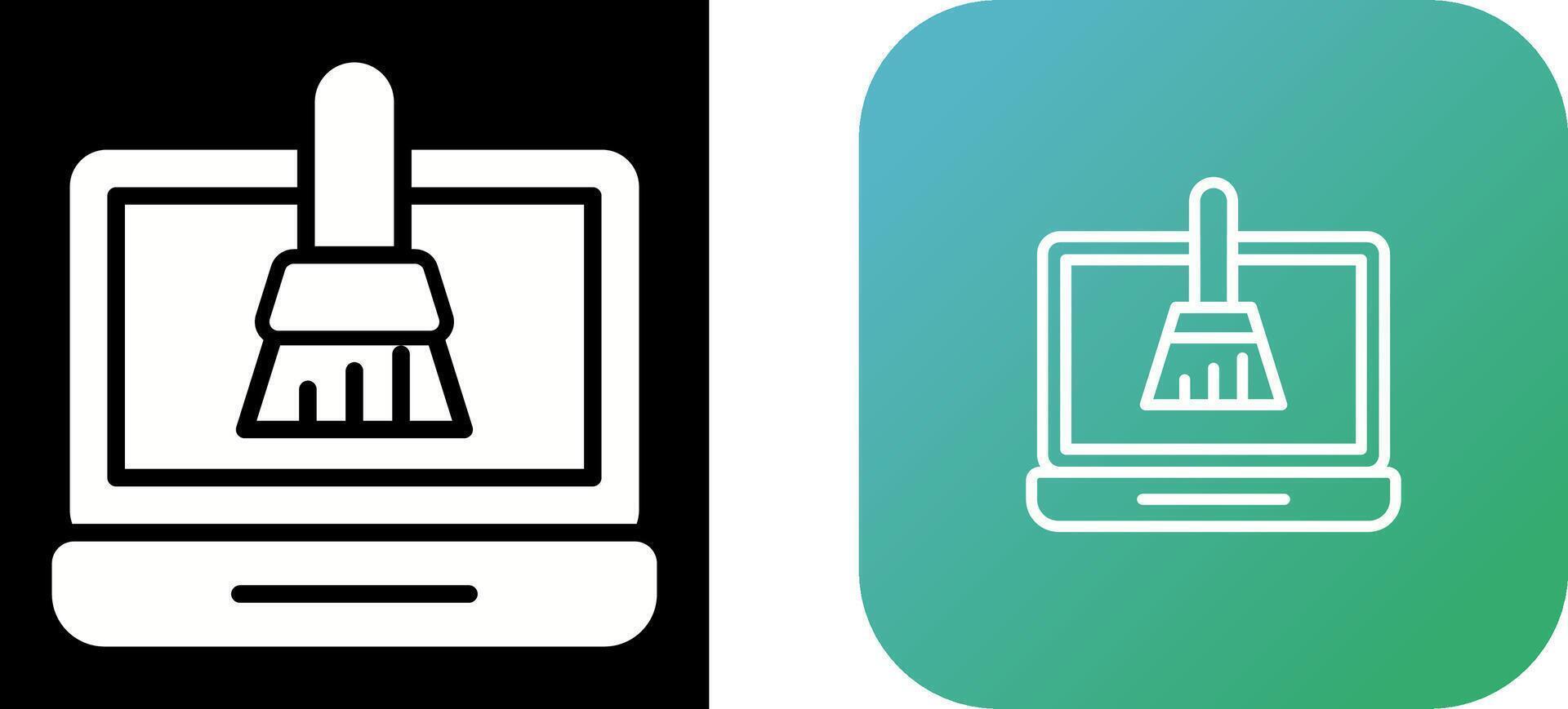Disk Cleanup Vector Icon
