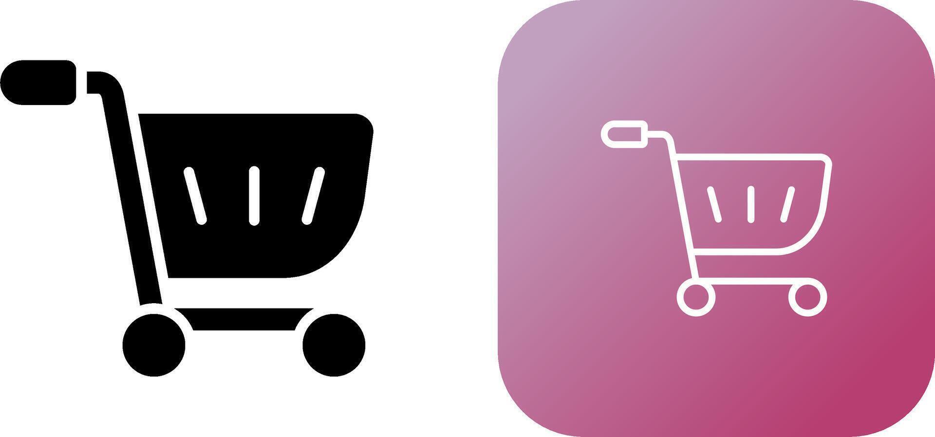 icono de vector de carrito de compras