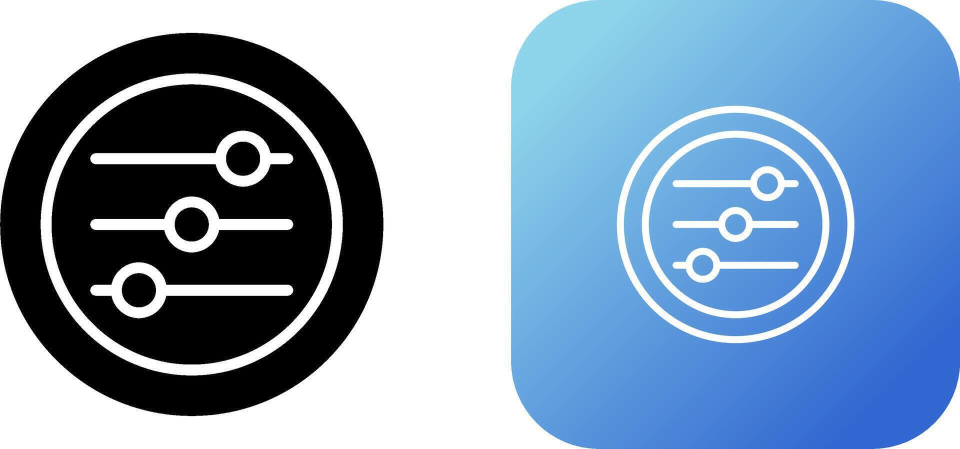 Settings Sliders Vector Icon