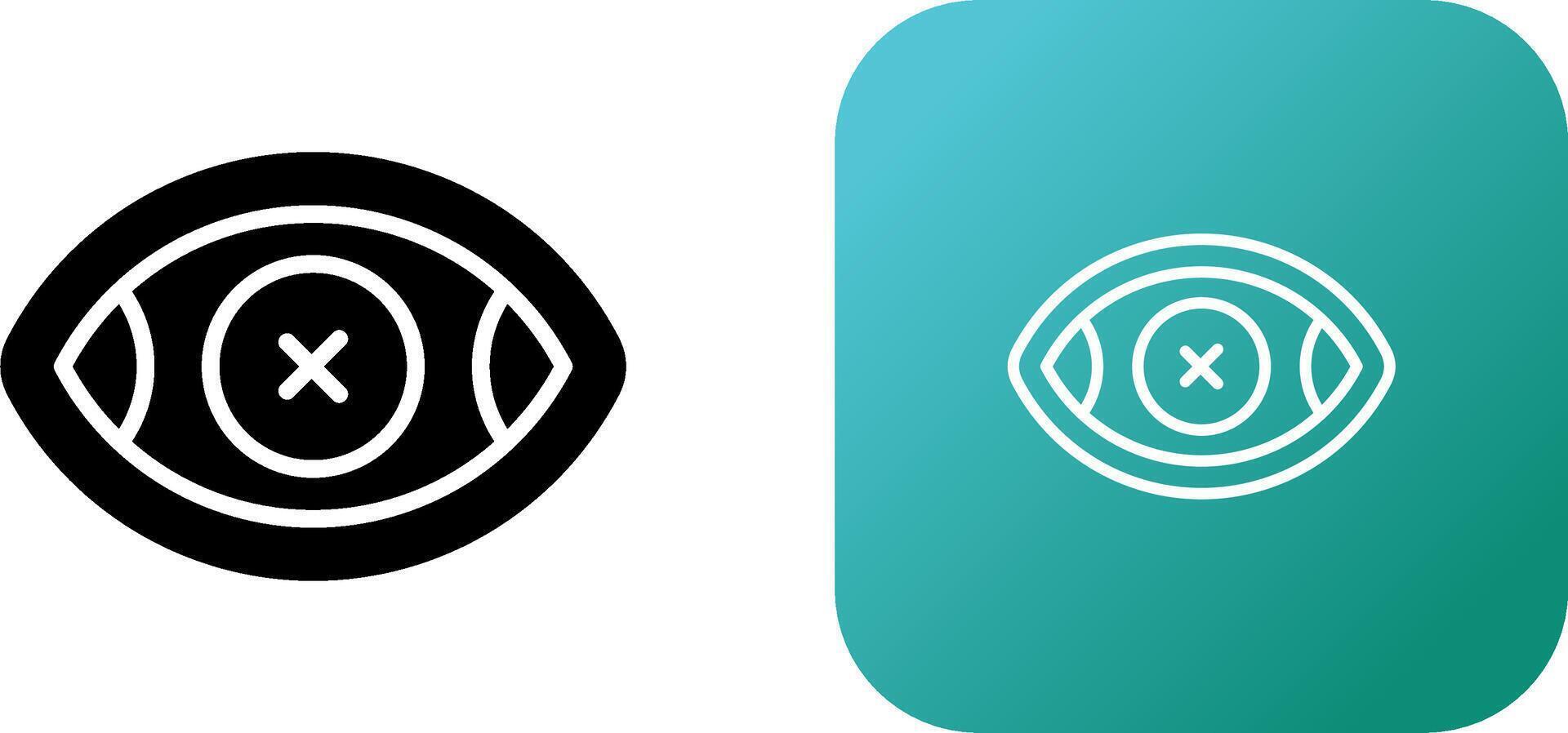 Eye Crossed Vector Icon