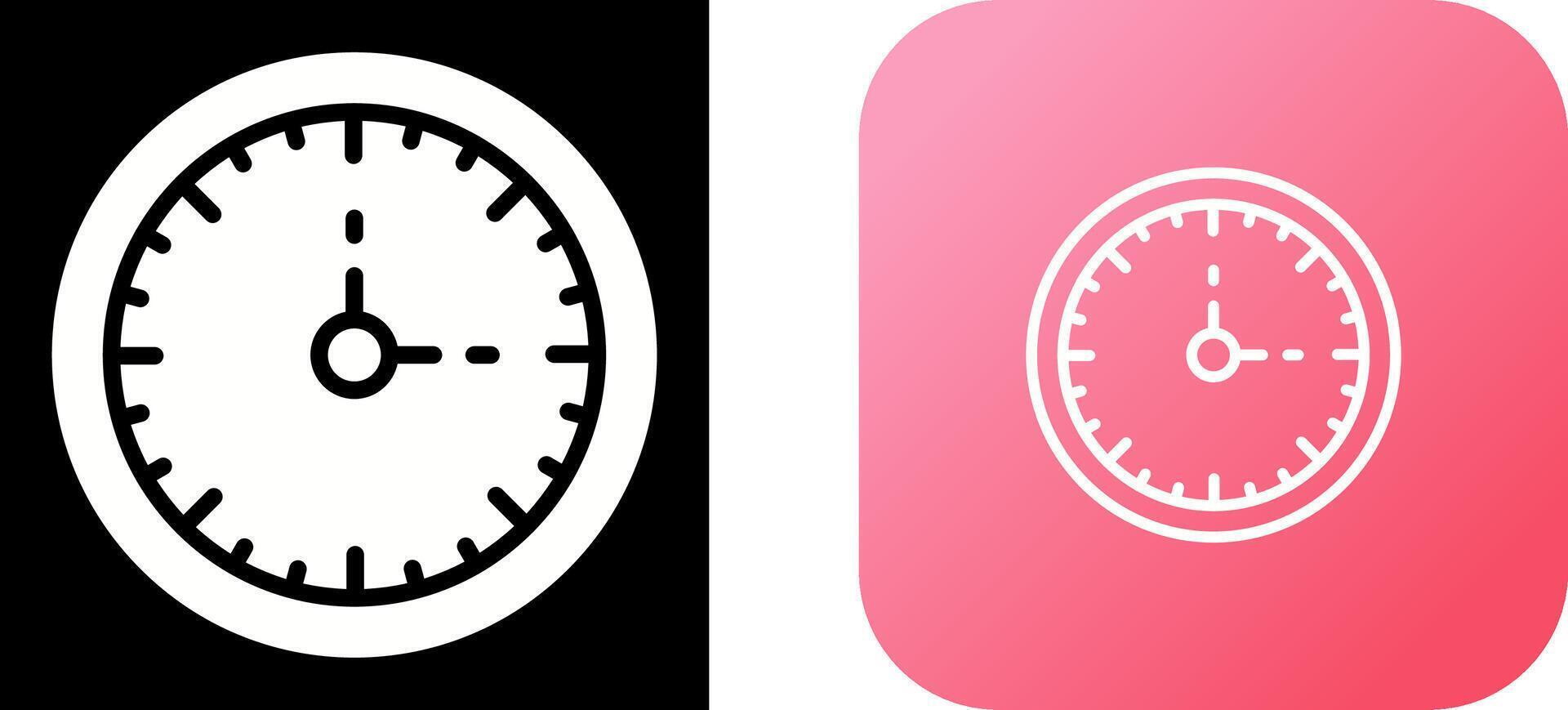 Clock Three Vector Icon