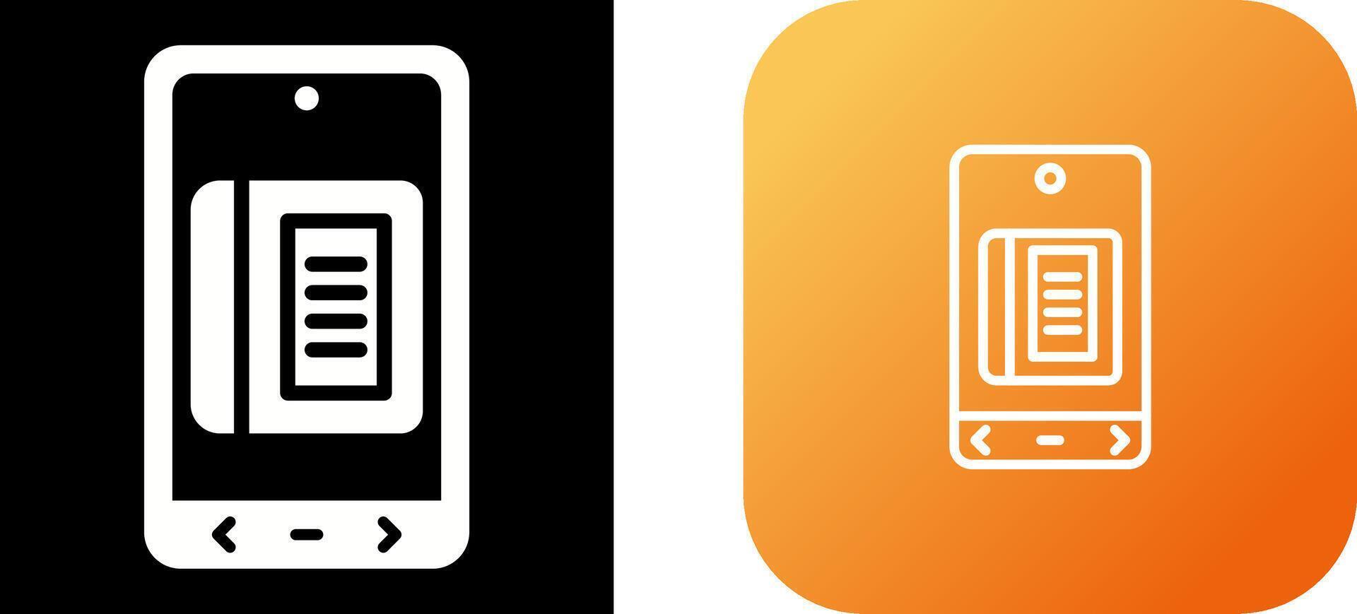 E Book Vector Icon