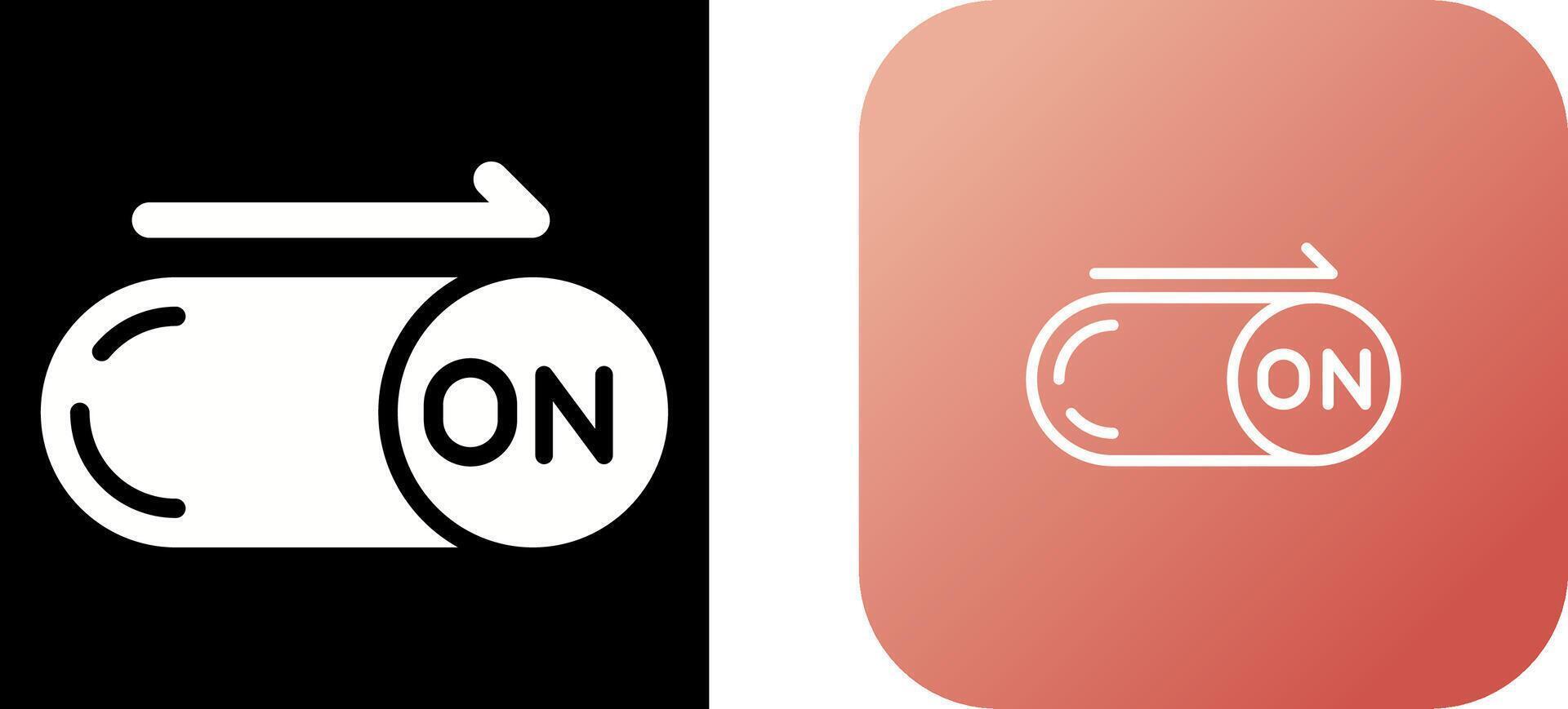 On Button Vector Icon