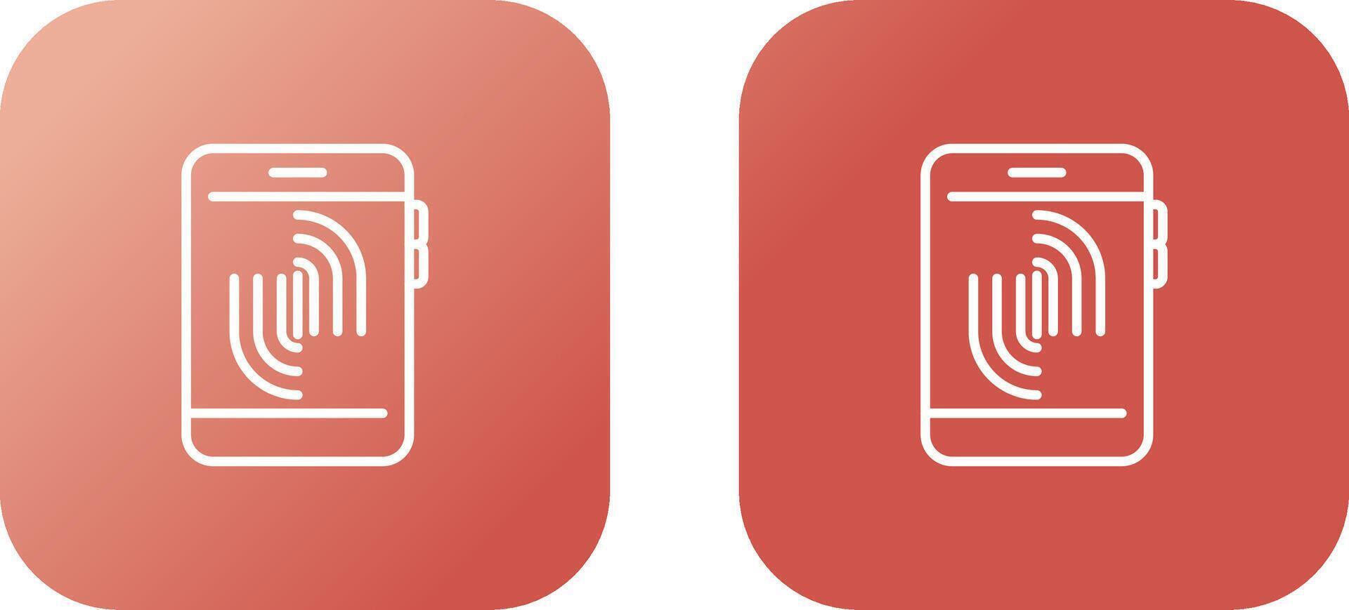 Fingerprint Scanning Vector Icon