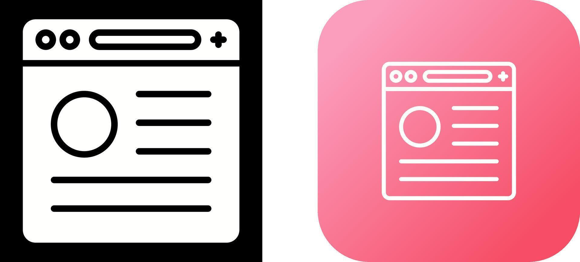 Browser Vector Icon