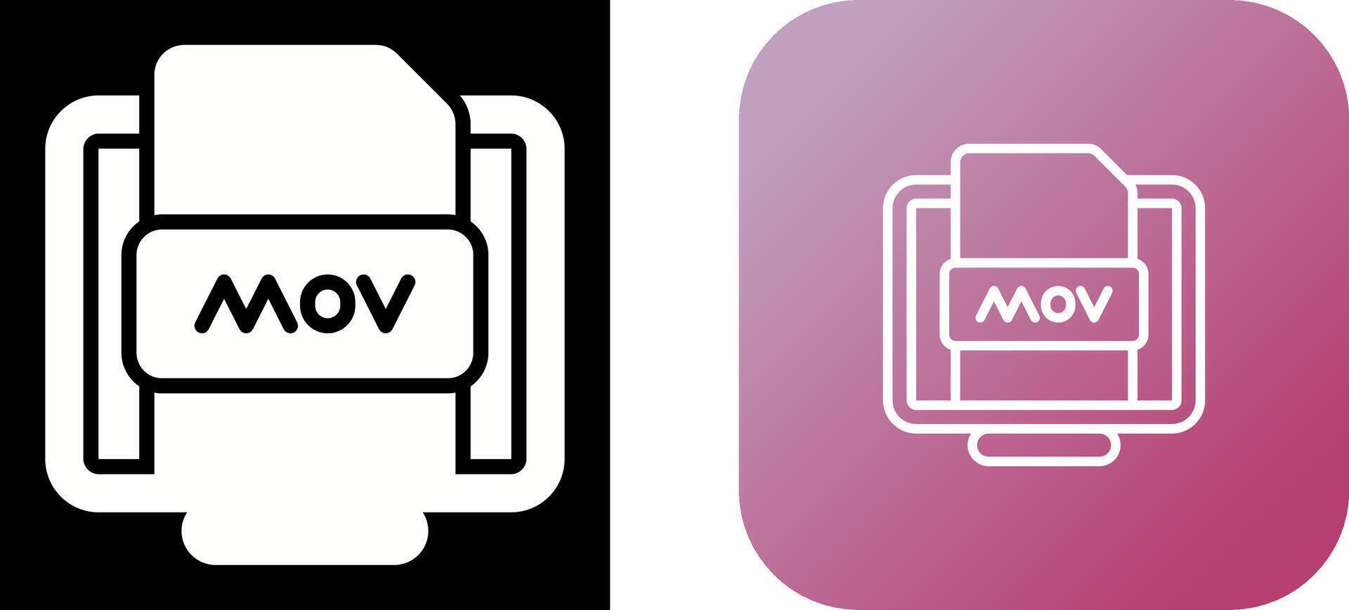 Mov File Vector Icon