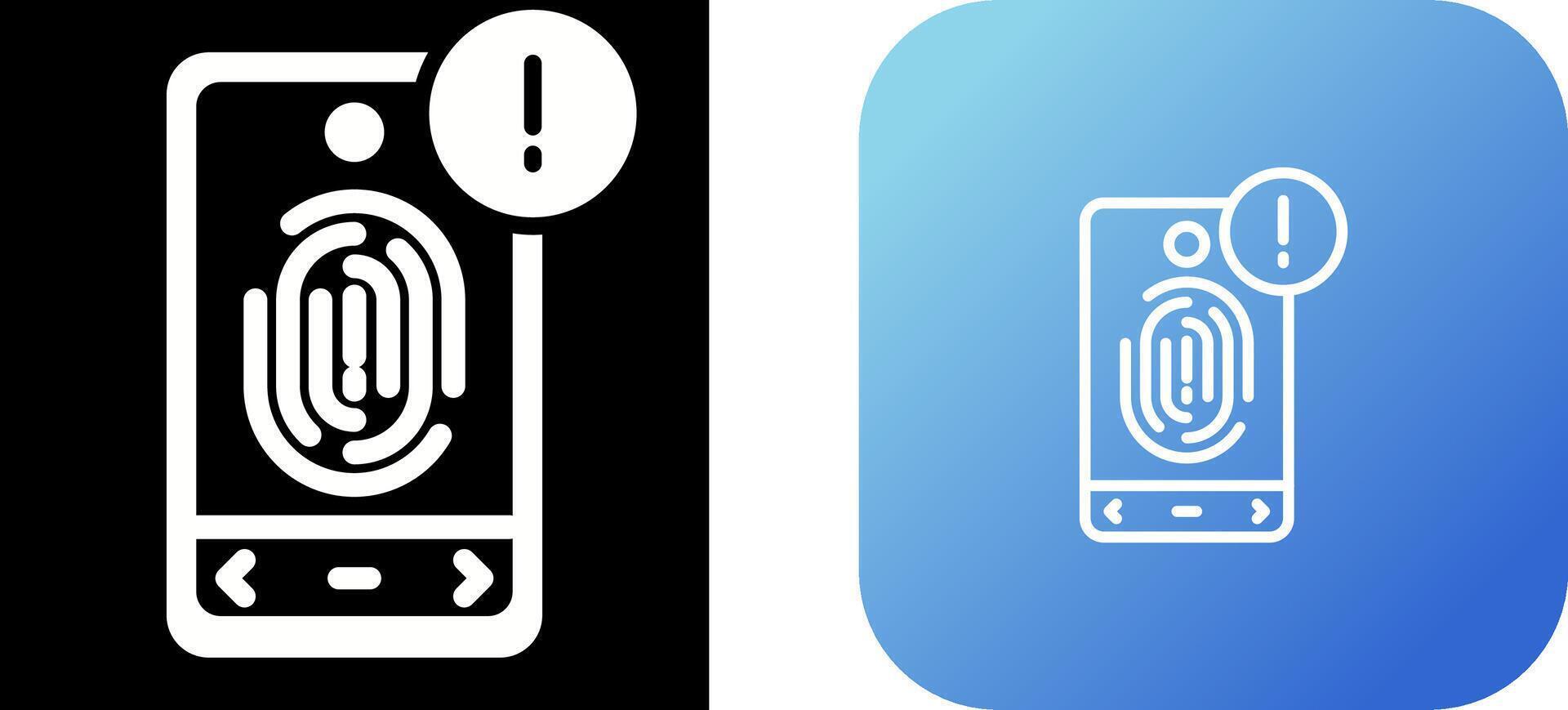 Biometric Identification Vector Icon