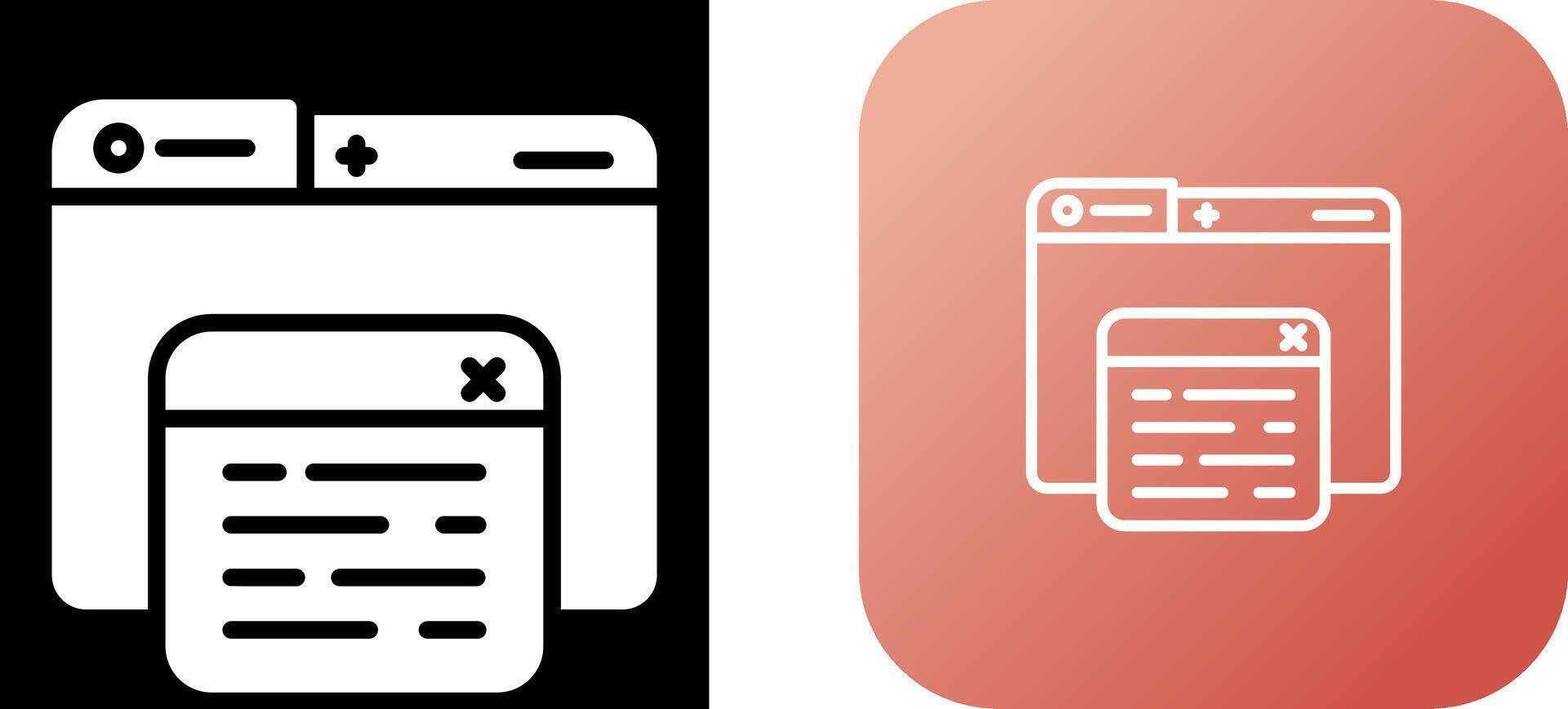 Pop Up Vector Icon