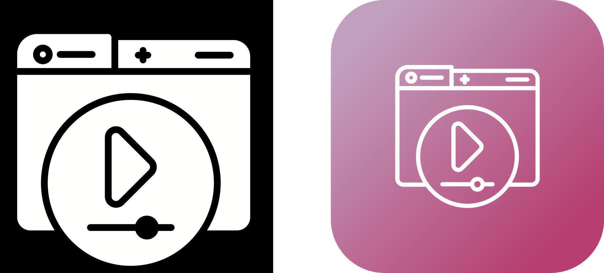 Video Player Vector Icon