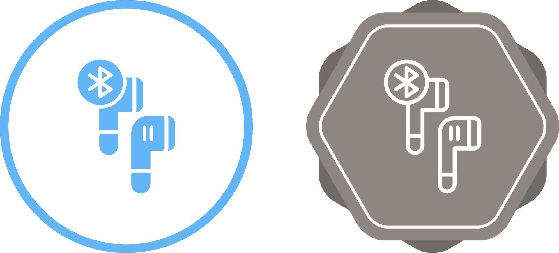 Bluetooth Earphones Vector Icon