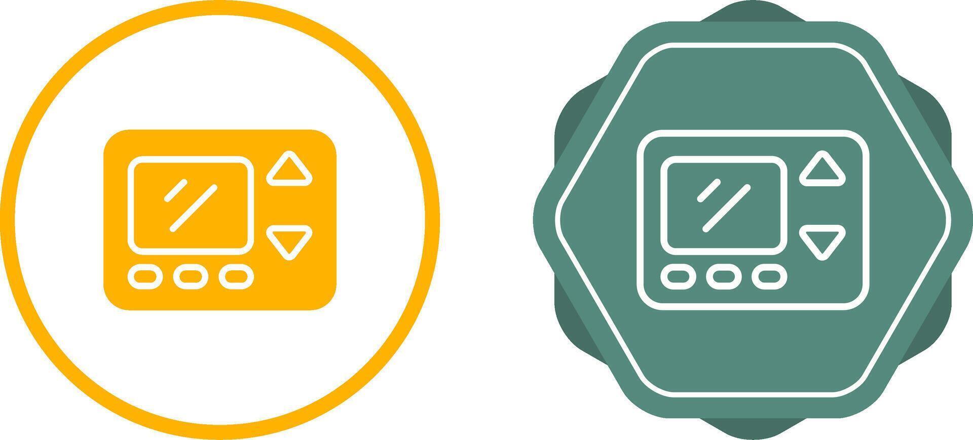 icono de vector de termostato inteligente