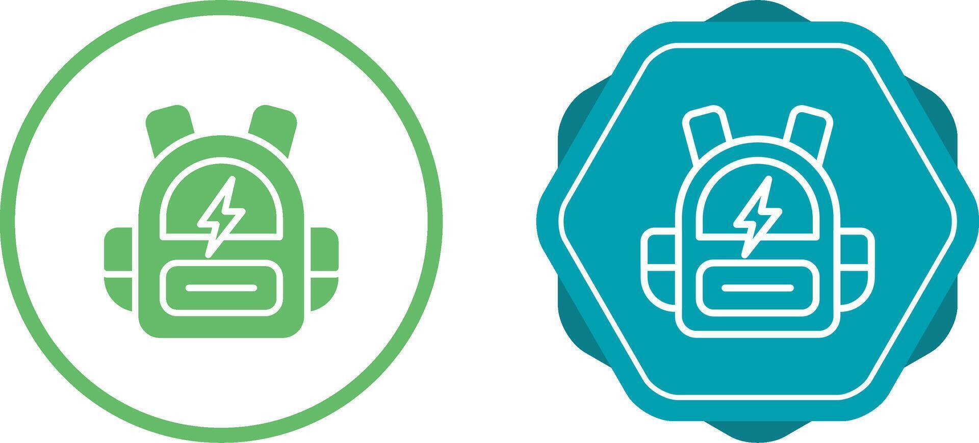 Smart Backpack Vector Icon