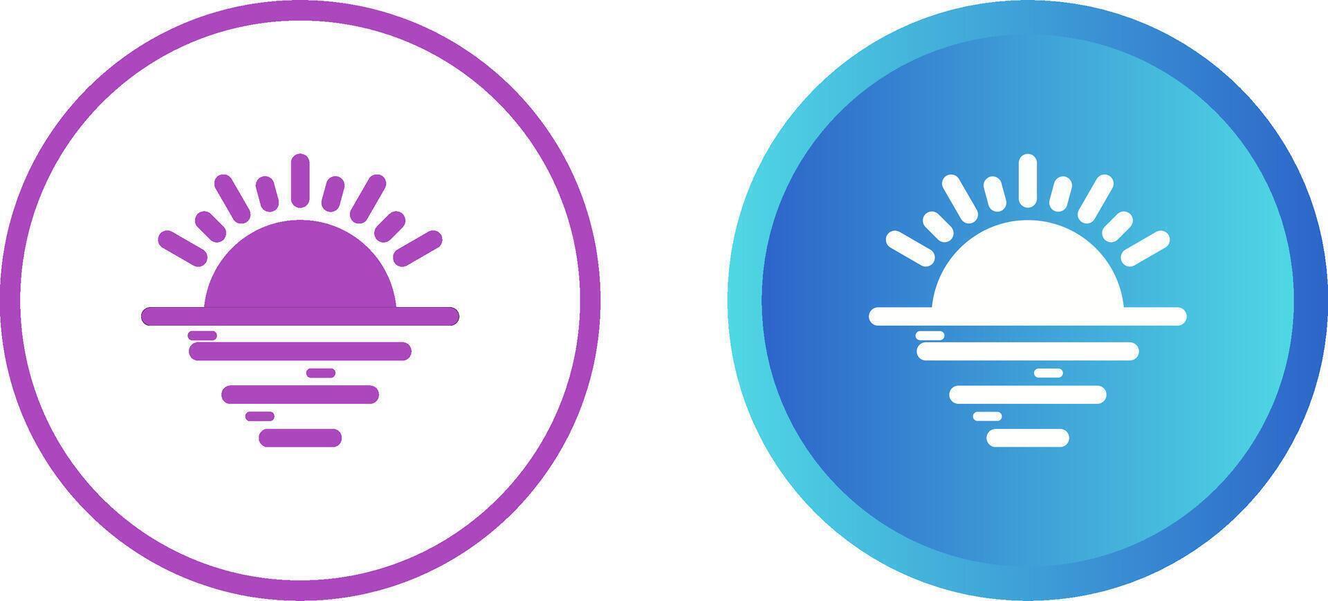 Sunset Vector Icon