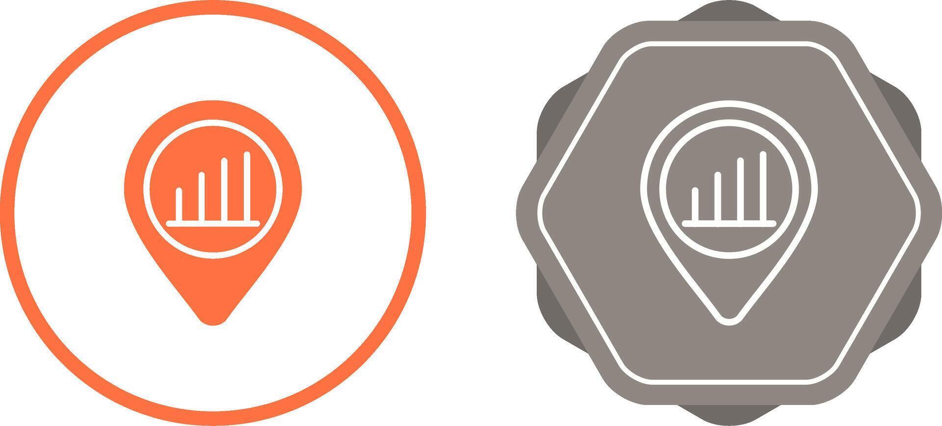 Location Analytics Vector Icon