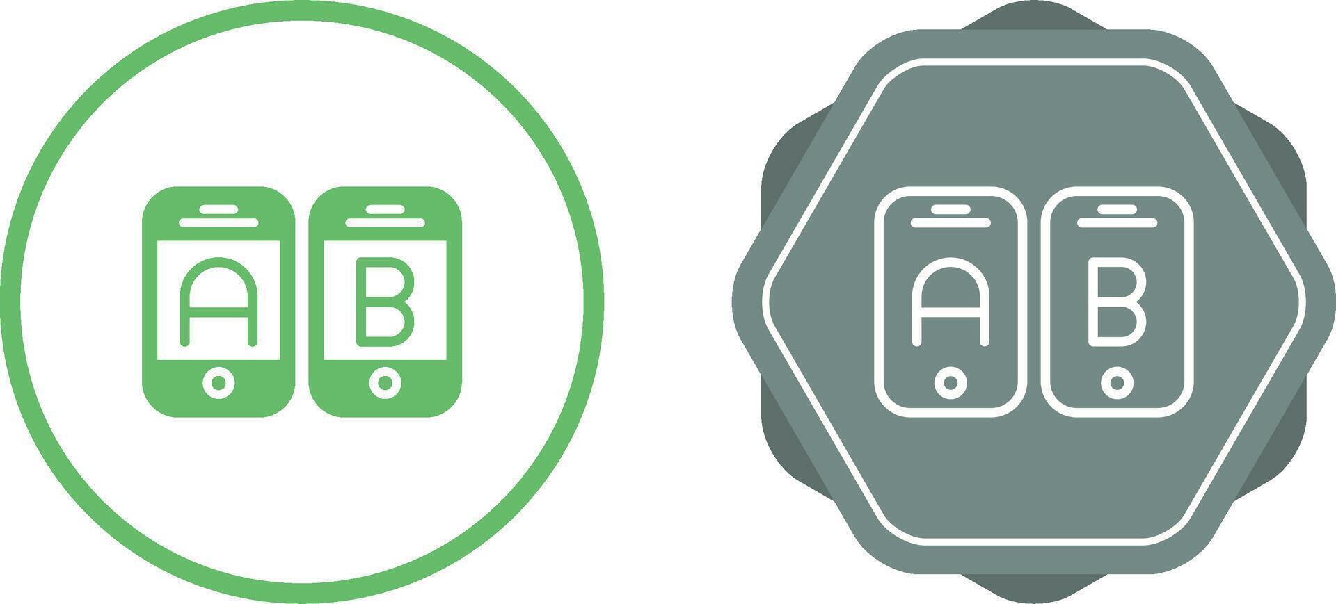 A B Testing Vector Icon