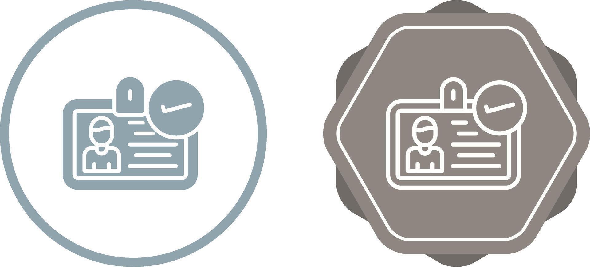 ID Verification Vector Icon