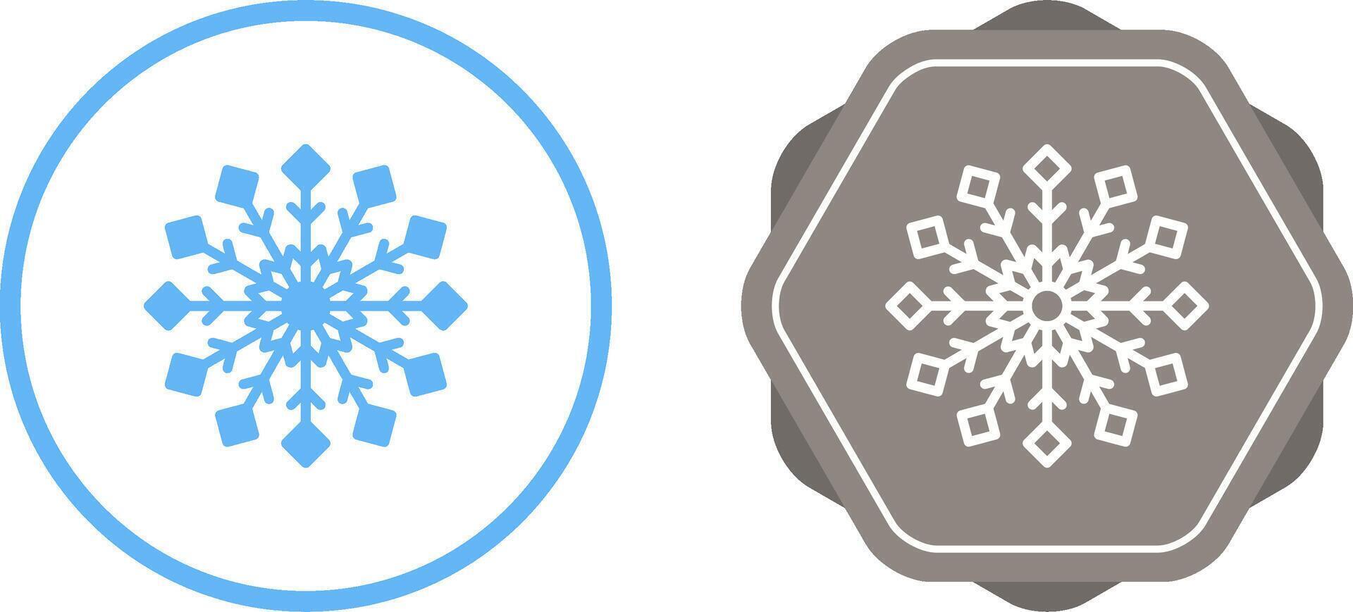 icono de vector de copo de nieve