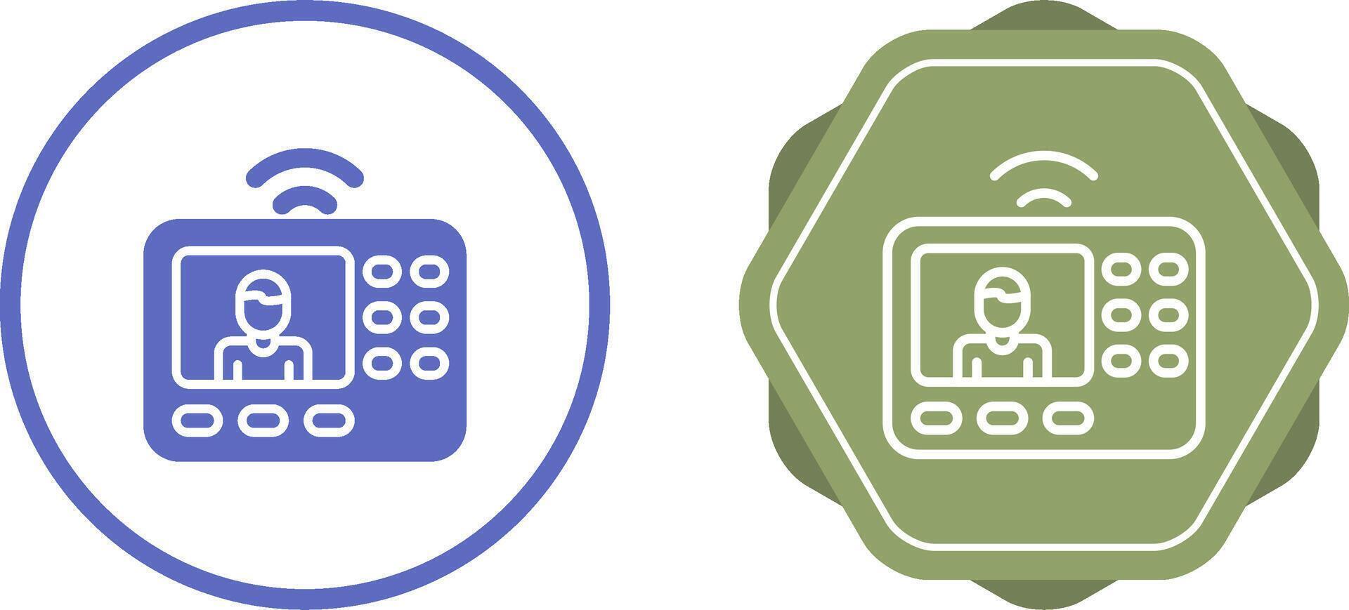 intercomunicador sistema vector icono