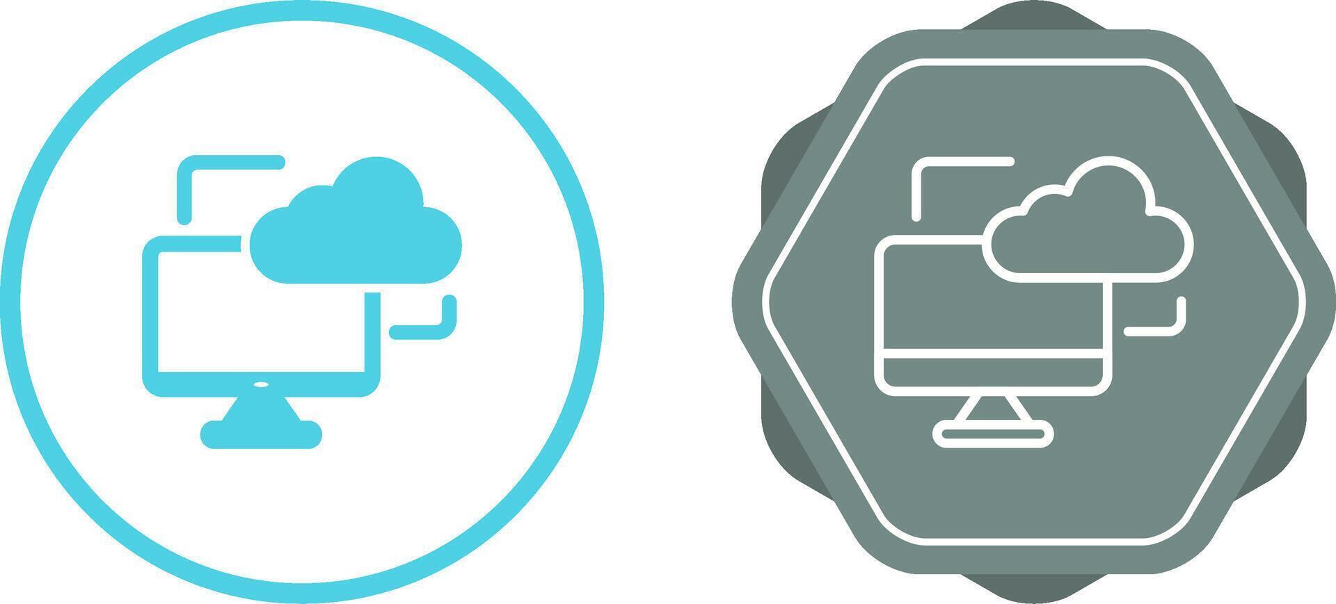 Cloud Monitoring Vector Icon