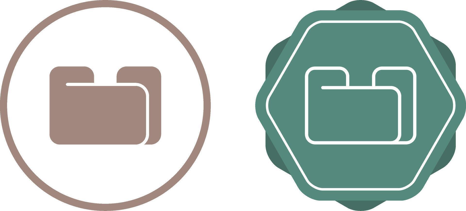 Unique Two Icons Set vector