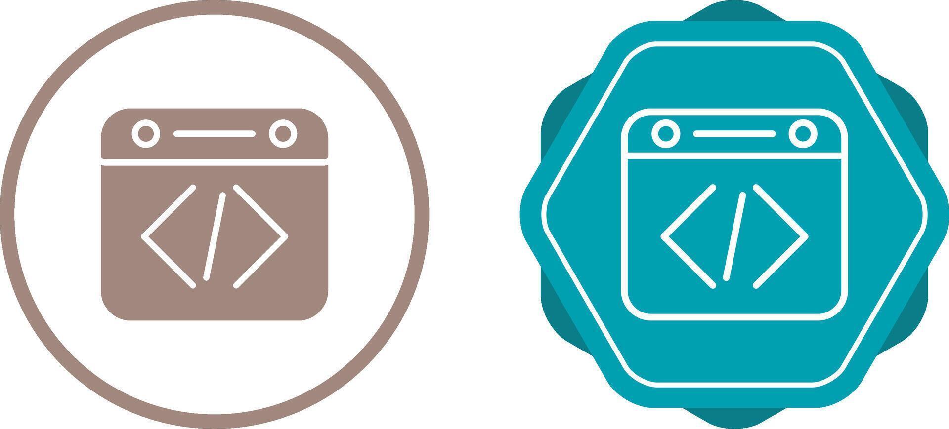 Unique Two Icons Set vector