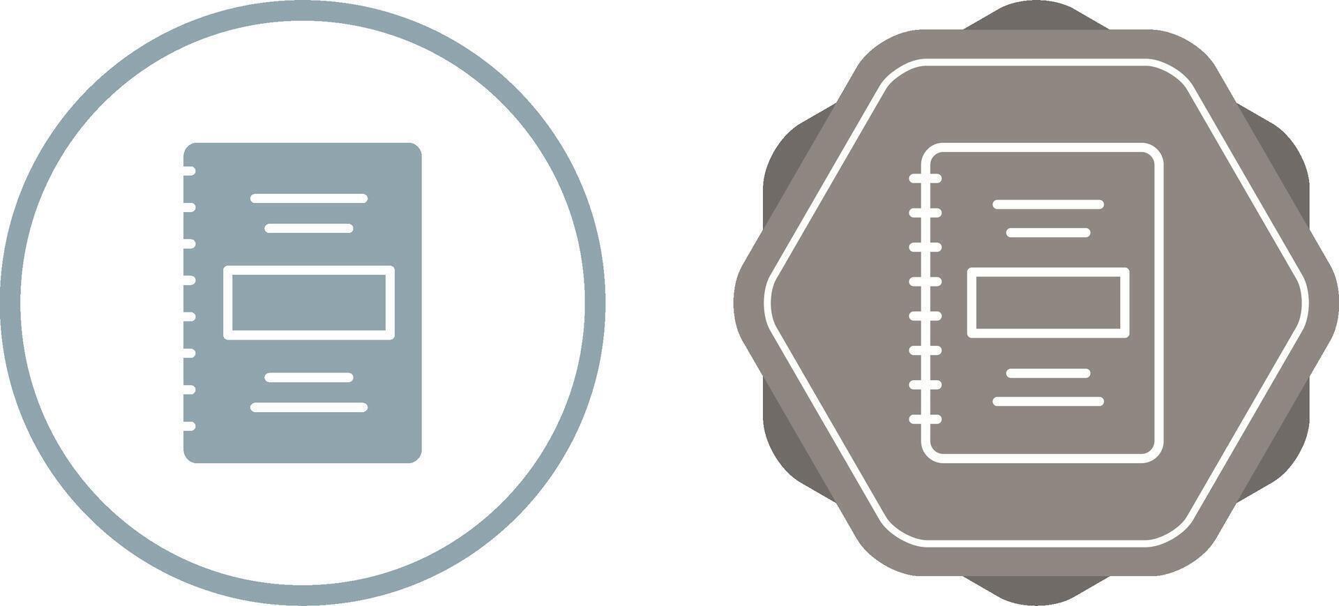 Notebook Vector Icon