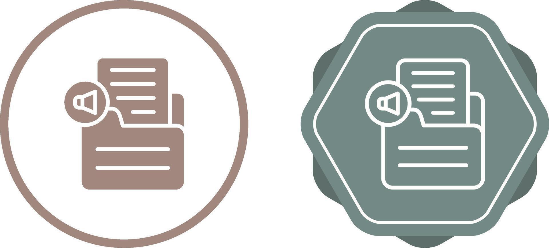 Document Insert Audio Vector Icon