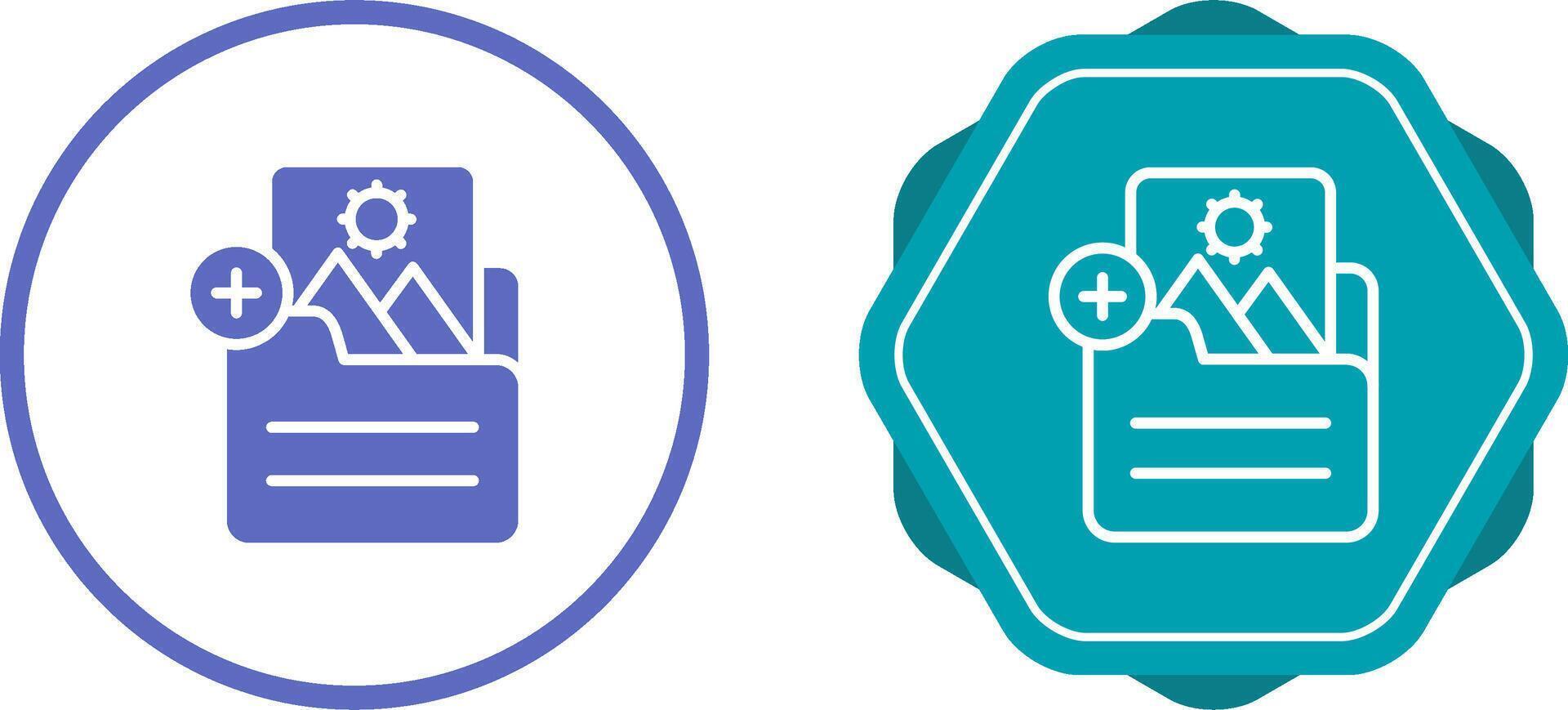Document Insert Image Vector Icon