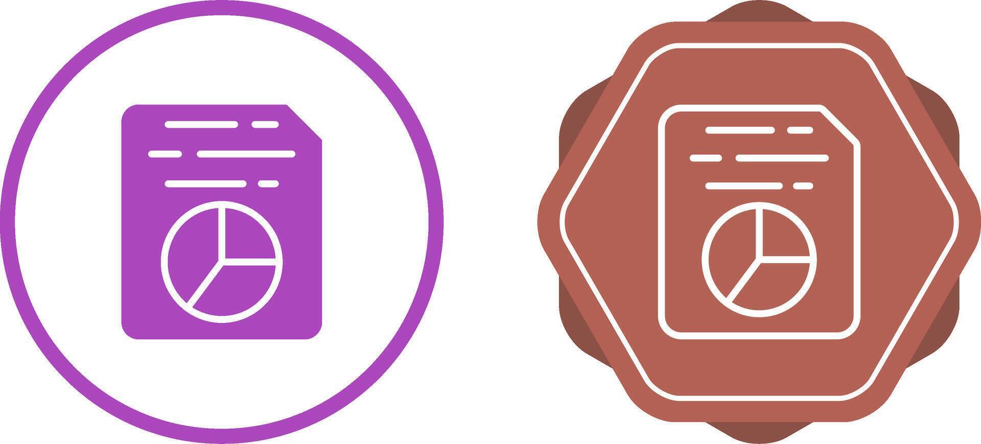 Document Insert Diagram Vector Icon