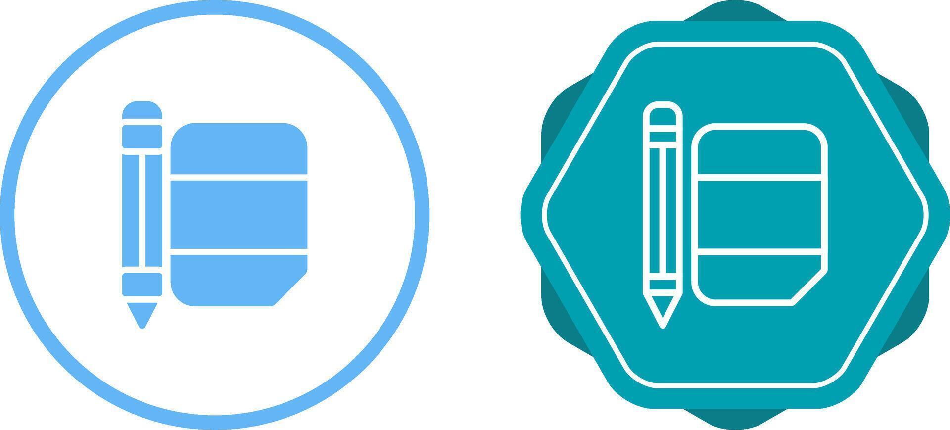 Eraser with pencil Vector Icon