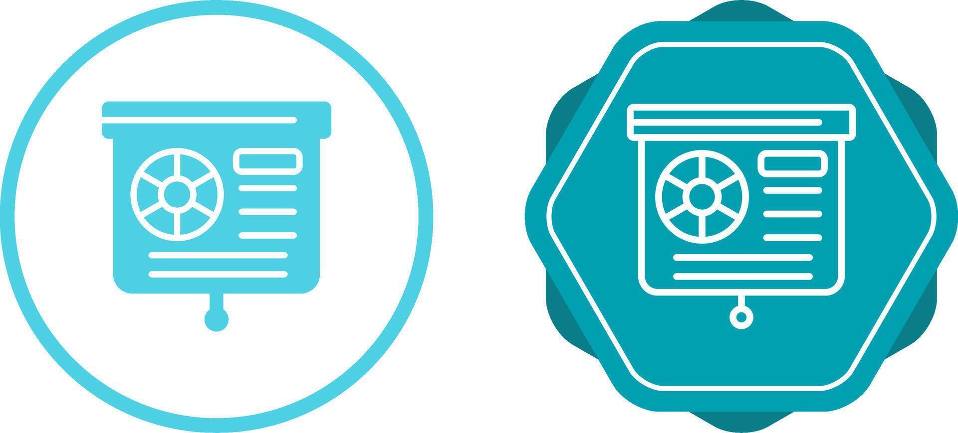 Presentation Slide Vector Icon
